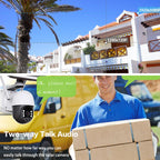 T23 2288 x 1288P Full HD Solar Powered WiFi Camera, Support PIR Alarm, Night Vision, Two Way Audio, TF Card, Not Include Battery, Not Include Battery