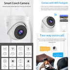 A5 Smart Conch WiFi Camera 1080P HD Night Vision IP Camera, A5 (EU Plug), A5 (US Plug), A5 (UK Plug), A5 (AU Plug)