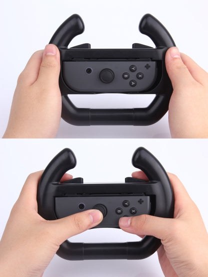For Nintendo Switch Joy-Con Controller (Not Included) Semicircle Gaming Steering Wheel, Semicircle Steering Wheel