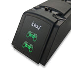 iplay Dual Port Charging Dock Station Stand / Controller Charging Stand for For Sony Playstation 4 PS4 & Slim PS4 Pro with LED Display Indicator Screen, HBP-119