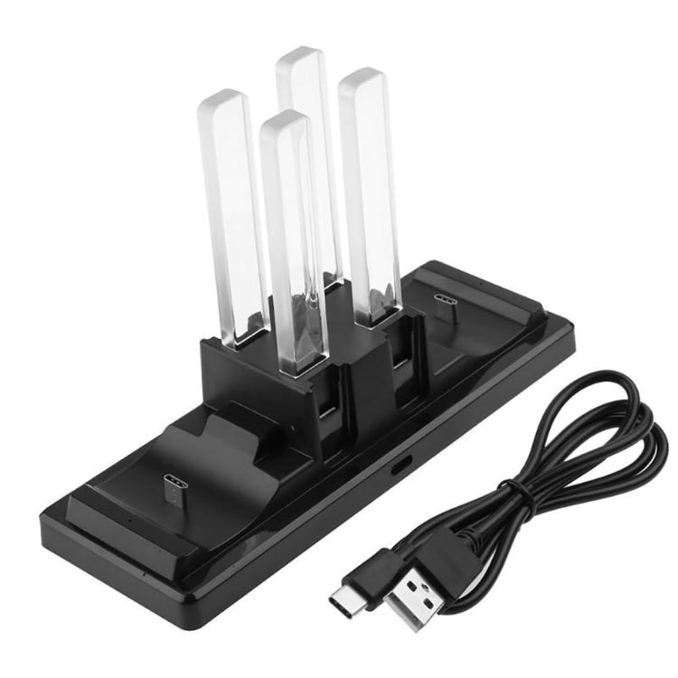 6 in 1 USB Charging Dock Station Stand / Controller Support  Charger with LED Indication  for Nintend Switch & Joy-Con & Pro Controller