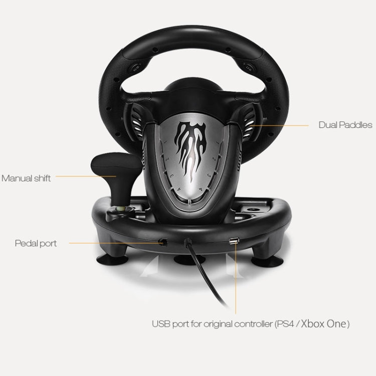 PXN-V3 Racing Game Steering Wheel for PC / PS3 / 4 / xbox one / switch, For PC / PS3 / 4 / xbox one / switch