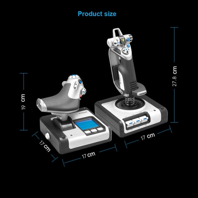 Logitech G Saitek X52 Flight Control Game Throttle Joystick Handle Controller, X52