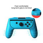 OIVO 2 PCS Left and Right Game Handle Grip Controller for Nintendo Switch Joy-con Grip, Red And Bule