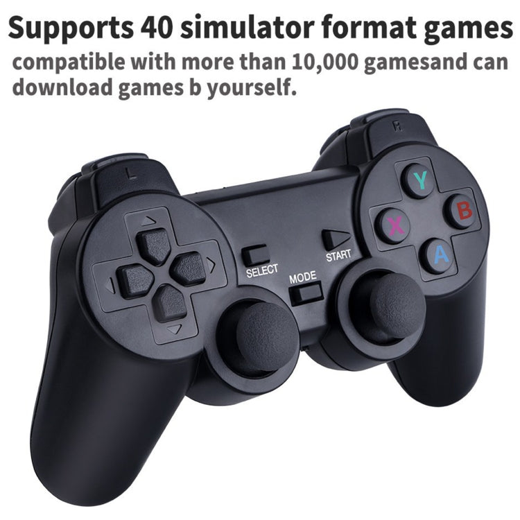 PS3000 64GB 4K Retro Game Stick with 2 Wireless Gamepads 10000+ Games Pre-installed, 64GB