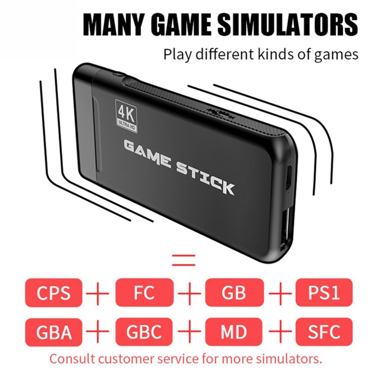 PS3000 32GB 4K Retro Game Stick with 2 Wireless Gamepads 3000+ Games Pre-installed, 32GB