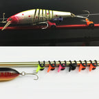 10 PCS Multiple Color Plastic Fishing Rod Pole HooK Keeper Lure Spoon Bait Holder , Random Color Delivery