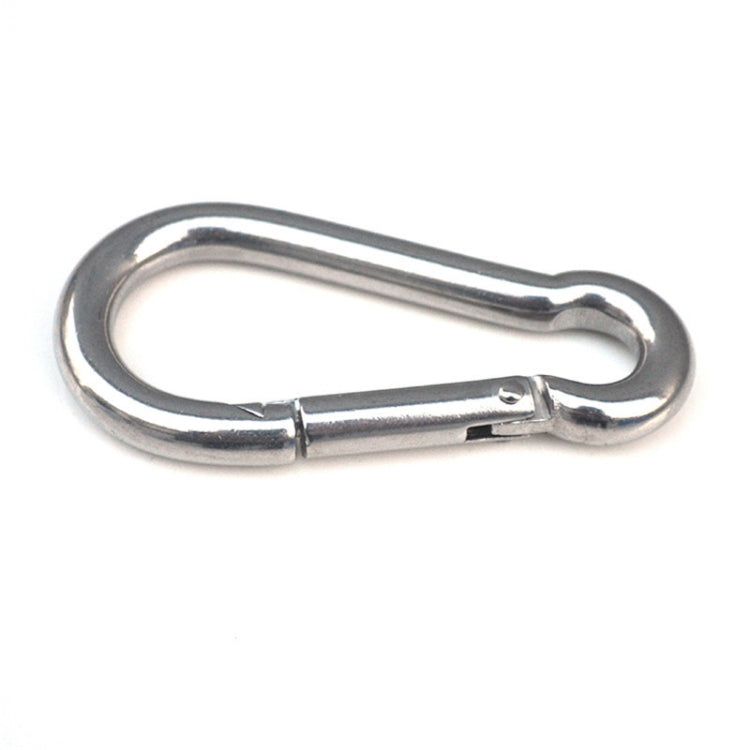 M10 Stainless Steel Carabiner Spring Hook Multi-tool Mountaineering Buckle Lock Camping Hook Rope, Inner Diameter: 9.74mm, M10