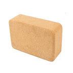 High-density Natural Green Tasteless Fitness Supplies Auxiliary Cork Yoga Brick(Light Brown), 23 x 15 x 7.5cm Brown