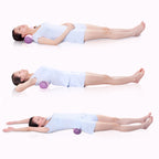Multifunction Yoga Pillow Beautiful Buttocks Pelvis Pillow Cervical Lumbar Health Pillow Yoga Stick Waist(Pink), 37 x 10cm