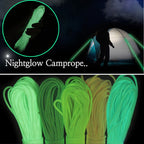 20m 9-Core Nylon+Polyester Full-light Outdoor Camping Tent Rescue Bundled Fluorescent Climbing Rope, 20m Orange, 20m Pink, 20m Green, 20m Blue, 20m White, 20m Yellow
