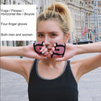 Half Finger Yoga Gloves Anti-skid Sports Gym Palm Protector, Size: L, Palm Circumference: 19cm, Size: L