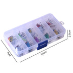 HENGJIA 10 PCS 3cm/1.5g Luya Rock Fishing Lures Bait Bionic Kit with Plastic Box, Box014