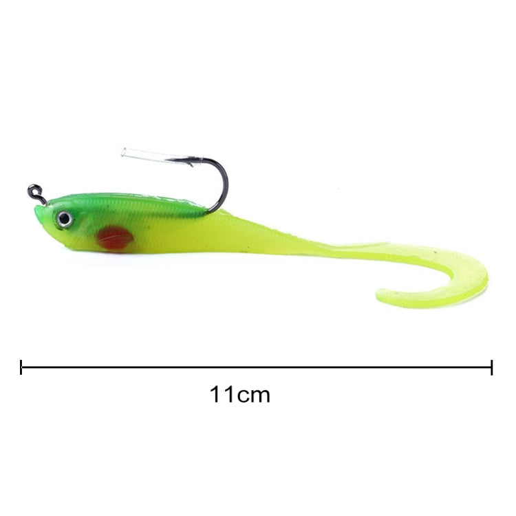 HENGJIA SO050-1 5 PCS 11cm/16g Luya Fishing Lure Fishing Gear Sea Bass Soft Fish with Hook, SO050-1, SO050-5, SO050-4, SO050-2, SO050-3