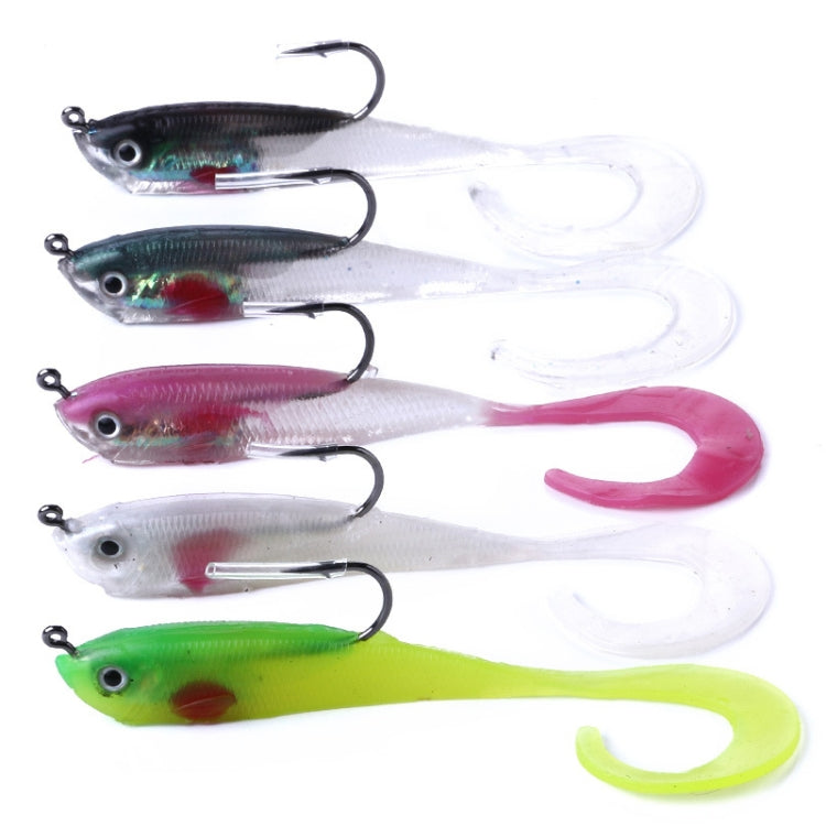 HENGJIA SO050-1 5 PCS 11cm/16g Luya Fishing Lure Fishing Gear Sea Bass Soft Fish with Hook, SO050-1, SO050-5, SO050-4, SO050-2, SO050-3