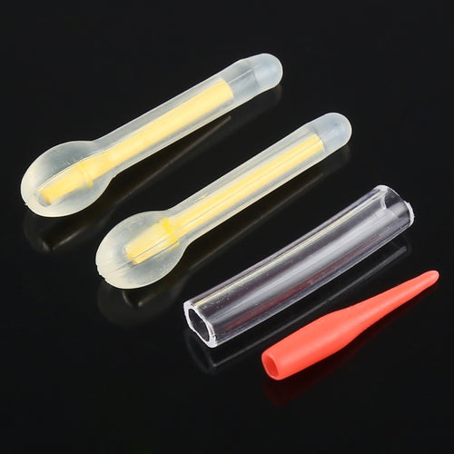 10 Packs OCEAN SUN Bulb Shape Luminous Float Night Fishing Light Stick, Visibility: 25m, Size: 3.0 x 25mm, Bulb Shape, Visibility: 25m