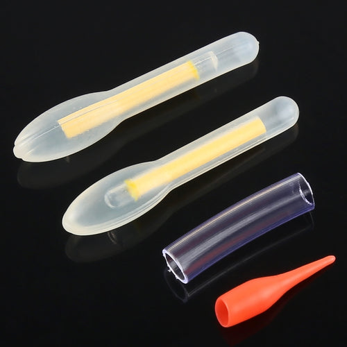 10 Packs OCEAN SUN Bulb Shape Luminous Float Night Fishing Light Stick, Visibility: 50m, Size: 4.5 x 37mm, Bulb Shape, Visibility: 50m