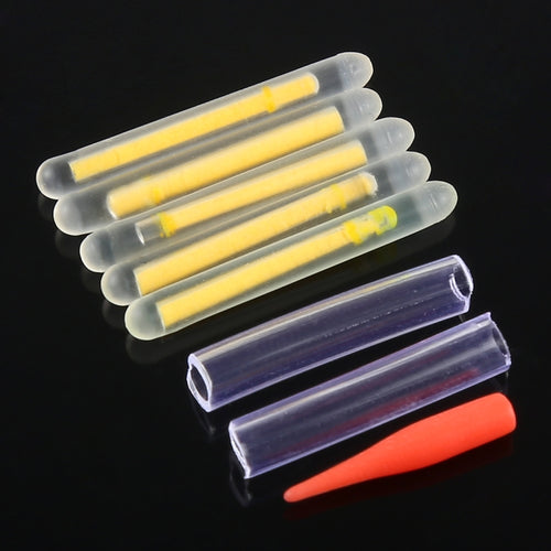 10 Packs OCEAN SUN Luminous Float Night Fishing Light Stick, Visibility: 15m, Size: 3.0 x 25mm, Visibility: 15m(5pcs)