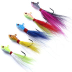 HENGJIA 7cm/25g Tied Wire Fishing Artificial Lures Lead Fish Treble Hooks Baits