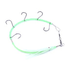 HENGJIA 32cm/7g Fishing Knife Fish Wire Luminous Night Light Octopus Squid Hook 5 Hooks