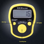 High Quality Ring Counter With LED Light, Electronic Finger Ring Counter, Random Color Delivery, 1 PCS