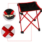 Outdoor Portable Folding Camping Chair Light Fishing Beach Chair Aluminum Folding Chair, 19 x 18 cm