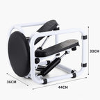Stool Stepper Household Mini Hydraulic Silent Mountaineering Pedal Machine Multifunctional Fitness Stepper with Handle, with Handle