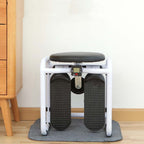 Stool Stepper Household Mini Hydraulic Silent Mountaineering Pedal Machine Multifunctional Fitness Stepper with Handle, with Handle