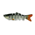 HENGJIA JM020 10cm 18g Multi-section Plastic Hard Baits Artificial Fishing Lures with Treble Hook, Random Color Delivery, JM020 10cm