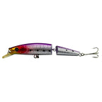 HENGJIA JM007-X 14cm 20.2g 2-section Plastic Hard Baits Artificial Fishing Lures with Treble Hook, Random Color Delivery, JM007-X 14cm