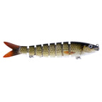 HENGJIA JM024-X 6# 13.6cm 18.7g Multi-section Plastic Hard Baits Artificial Fishing Lures with Treble Hook, Random Color Delivery, JM024-X 6# 13.6cm