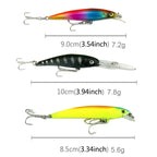 HENGJIA 43 PCS Fly Fishing Lure Set 6 Models Fishing Tackle Plastic Hard Bait Lure Wobbler Carp, 43 PCS