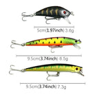 HENGJIA 43 PCS Fly Fishing Lure Set 6 Models Fishing Tackle Plastic Hard Bait Lure Wobbler Carp, 43 PCS