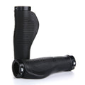 1 Pair AG21 Rubber +  Alloy Lock-Rings Bicycle Flat Handlebar Grip, AG21