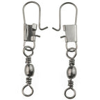 20pcs 8# 3.5cm Fishing Connectors Barrel Swivel with Safety Snap Ring, 20pcs 8# 3.5cm