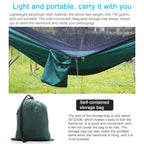 Portable Outdoor Parachute Hammock with Mosquito Nets, Army Green, Black, Dark Blue + Baby Blue, Pink Blue, Green, Blue