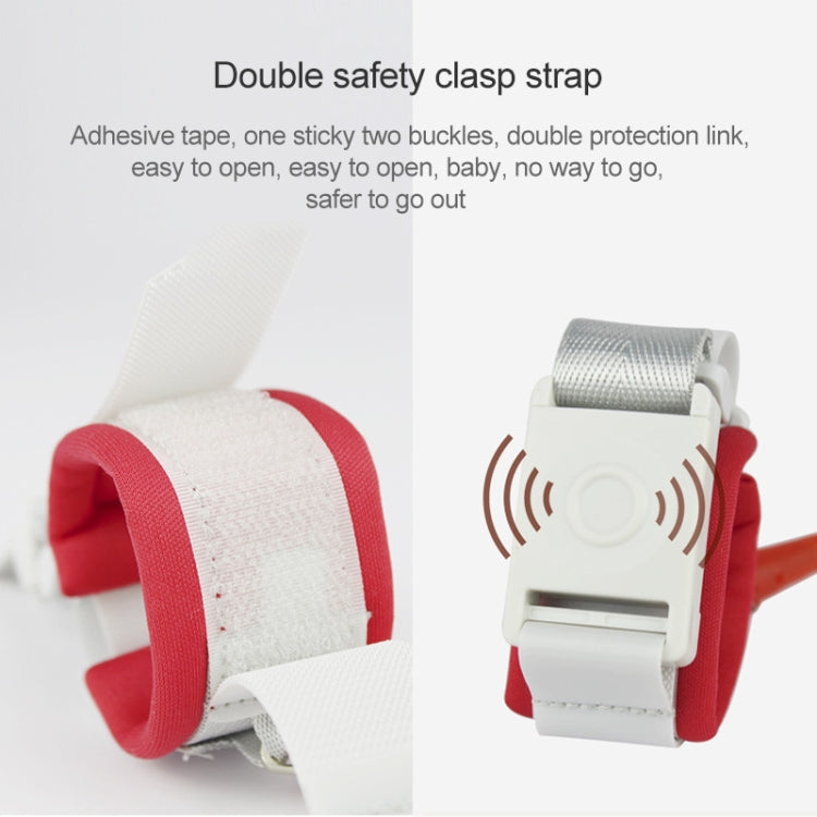 Happywalk Kids Safety Anti Lost Wrist Link Traction Rope with Induction Lock, Length: 2m, 2m Pink, 2m Green, 2m Red, 2m Blue