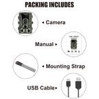 HC801A 8MP Waterproof IP65 IR Night Vision Security Hunting Trail Camera, Novatek 96650 Program, 120 Degree Wide Angle, 110 Degree PIR Sensing Angle, HC801A
