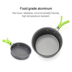 Aotu AT6385 Outdoor Camping Tableware Pots Cookwear Set for 1-2 Person, Aotu AT6385