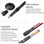 Aotu AT7551 135cm Aluminum Alloy Outdoor Camping Corky Trekking Poles, Black#135cm, Blue#135cm, Red#135cm, Silver#135cm
