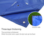 3 in 1 Aotu AT6927 Multifunctional Outdoor Camp Riding Raincoat Picnic Blanket,  Size: 217x143cm, 217x143cm (Orange), 217x143cm (Blue)