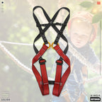 XINDA XDA9516 Outdoor Rock Climbing Polyester High-strength Wire Adjustable Downhill Whole Body Safety Belt Children Size: S, Size: S