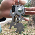 Bicycle Shape Portable Outdoor Survival Multi-function Tool Stainless Steel Card Knife, Card Knife