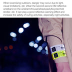 2 PCS Original Xiaomi Youpin Scotchlite Reflective Wristband Safety Reflective Wrist Belt, 2 PCS