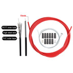 Universal Bicycle Variable Speed Cable Tube Set, Black, Orange, Green, Grey, Blue, Red, White, Yellow