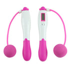 Digital Professional Counting Jump Rope Sports Ball Counter Skipping Rope, Jump Rope with Ball (Yellow), Jump Rope with Ball (Magenta), Jump Rope with Ball (Pink), Jump Rope with Ball (Blue), Jump Rope with Ball (Green)