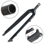 TOSEEK Ultra Light 29 Inch 435mm Mountain Bike Full Carbon Front Fork Straight Head Tube Disc Brake, 29 Inch 435mm