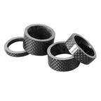 Bicycle Front Fork Headset Carbon Fiber Gasket Stem Wrist Backing Ring 3K Carbon Fiber 5 / 10 / 15 / 20mm, 4pcs /Set
