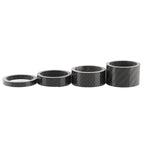 Bicycle Front Fork Headset Carbon Fiber Gasket Stem Wrist Backing Ring 3K Carbon Fiber 5 / 10 / 15 / 20mm, 4pcs /Set