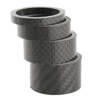 Bicycle Front Fork Headset Carbon Fiber Gasket Stem Wrist Backing Ring 3K Carbon Fiber 5 / 10 / 15 / 20mm, 4pcs /Set